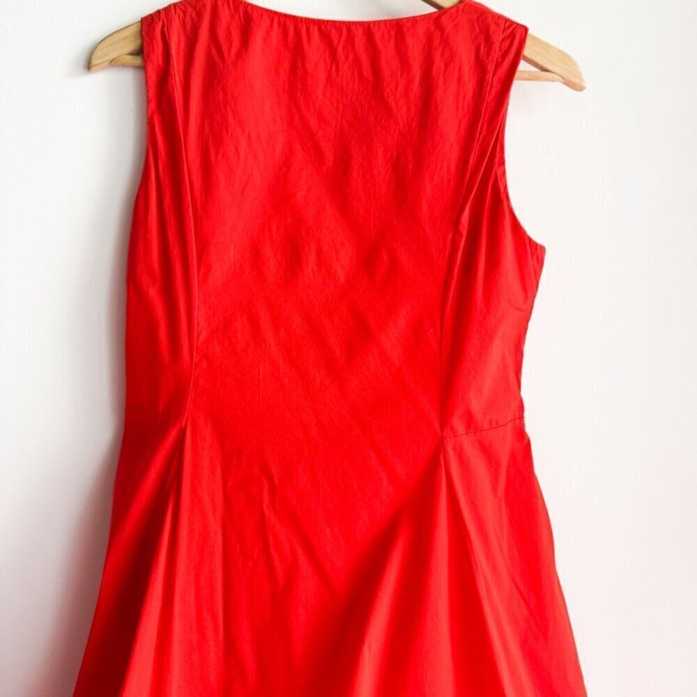 COS Orange Sleeveless Midi Dress 6 - Picture 8 of 8